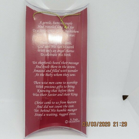 Gold Tone The Christmas Cross  Ornament  - Picture 3 of 8